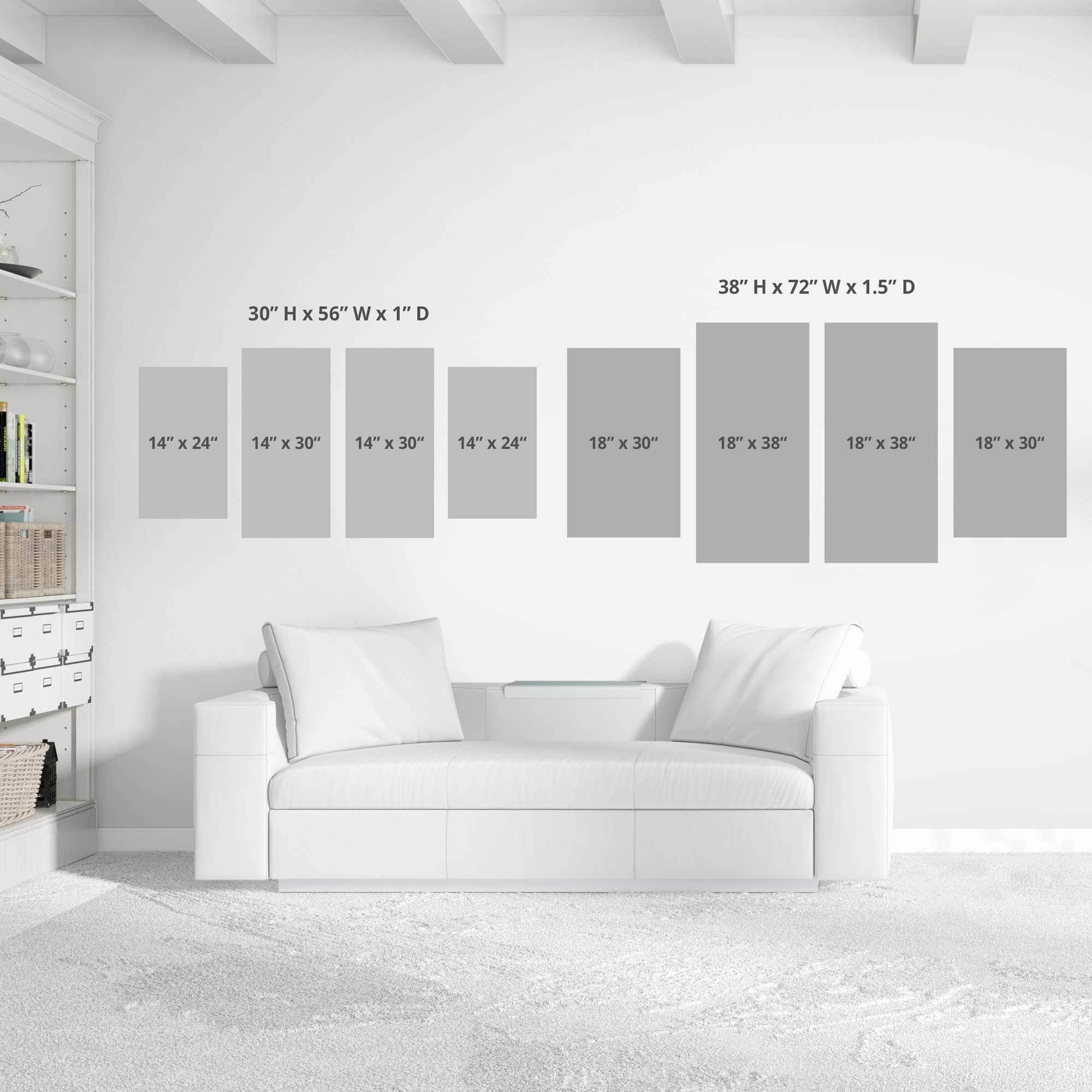 "Proverbs 23 17 18 A Future Hope For You MAX" Print on Canvas Set of 4